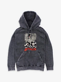 Disney Mickey Mouse A Skeleton Of Screams Mineral Wash Hoodie
