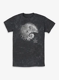 The Nightmare Before Christmas Moon Shadow Mineral Wash T-Shirt