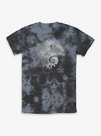 The Nightmare Before Christmas Moon Shadow Tie-Dye T-Shirt