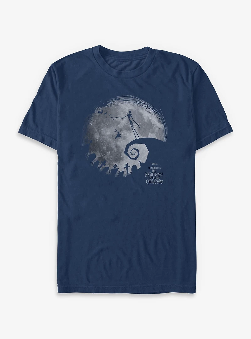 The Nightmare Before Christmas Moon Shadow Garment Dye T-Shirt