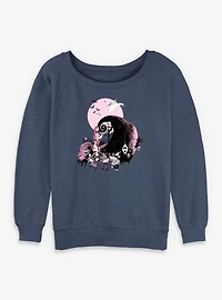 The Nightmare Before Christmas Classic Scene Group Womens Slouchy Sweatshirt
