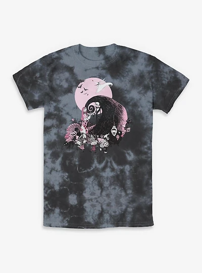 The Nightmare Before Christmas Classic Scene Group Tie-Dye T-Shirt