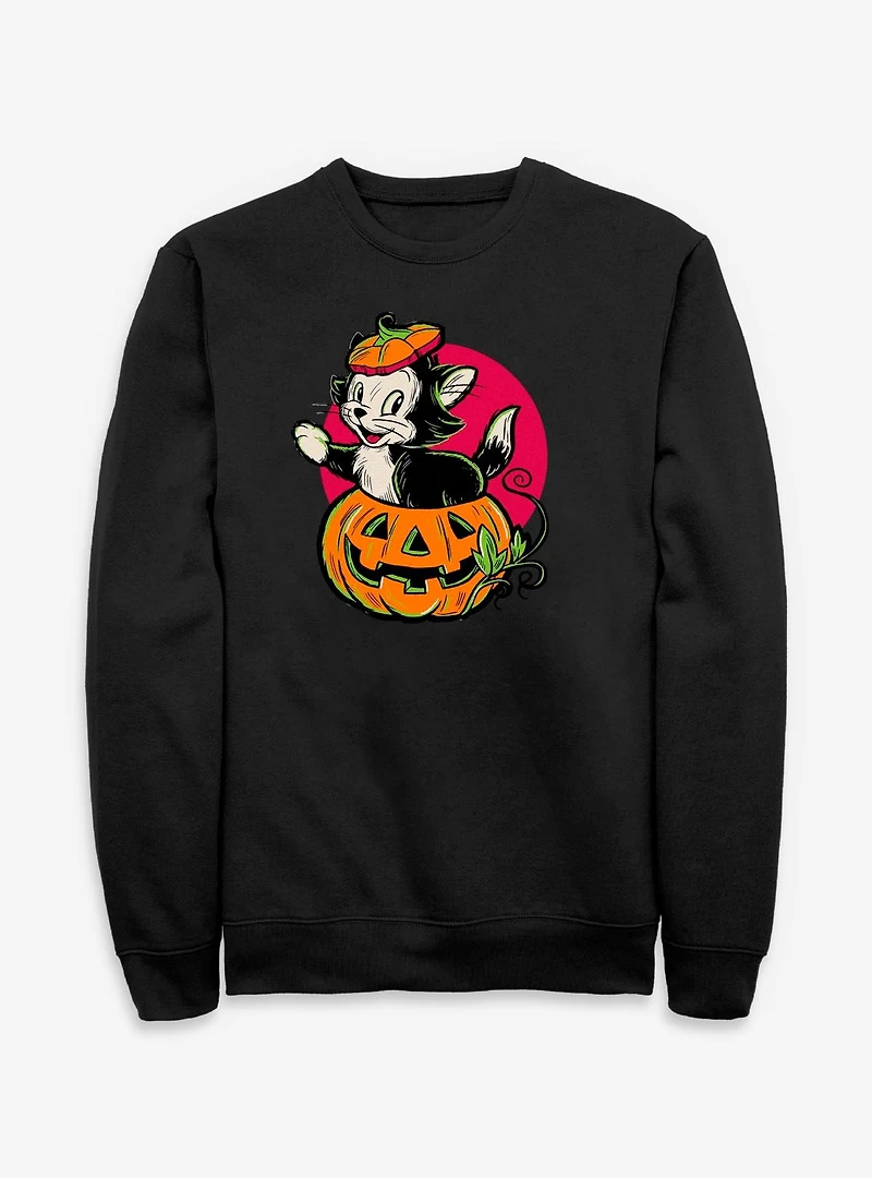 Disney Pinocchio Figaro Inside A Pumpkin Sweatshirt