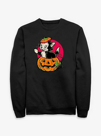 Disney Pinocchio Figaro Inside A Pumpkin Sweatshirt