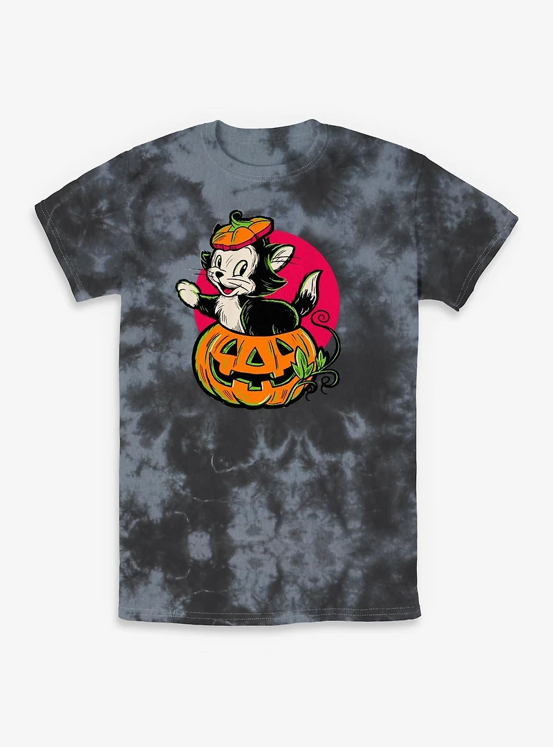 Disney Pinocchio Figaro Inside A Pumpkin Tie-Dye T-Shirt