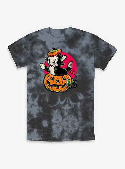 Disney Pinocchio Figaro Inside A Pumpkin Tie-Dye T-Shirt