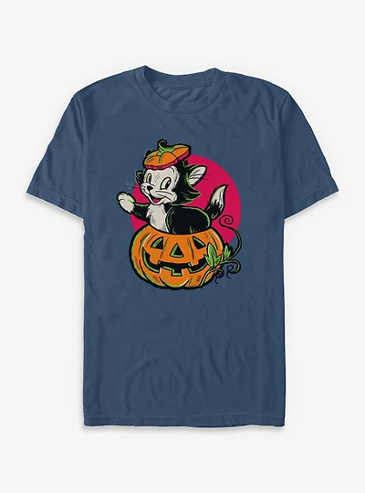 Disney Pinocchio Figaro Inside A Pumpkin Garment Dye T-Shirt