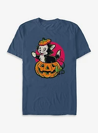 Disney Pinocchio Figaro Inside A Pumpkin Garment Dye T-Shirt