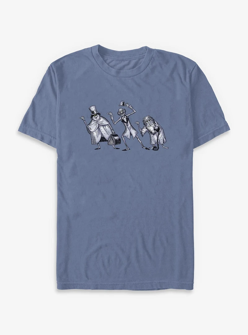 Disney Haunted Mansion Hitchhiking Ghosts Garment Dye T-Shirt