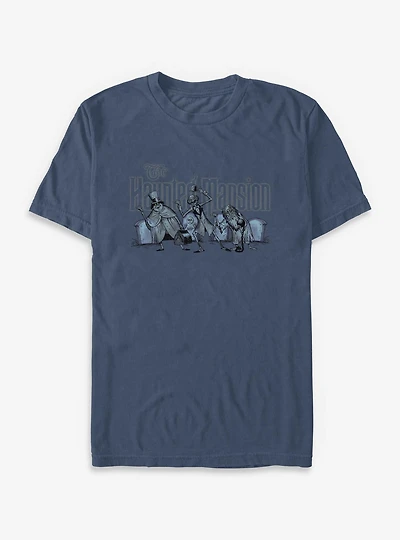 Disney Haunted Mansion Hitchhiking Ghosts Together Garment Dye T-Shirt