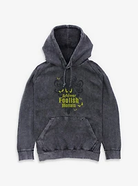 Disney Haunted Mansion Welcome Foolish Mortals Mineral Wash Hoodie