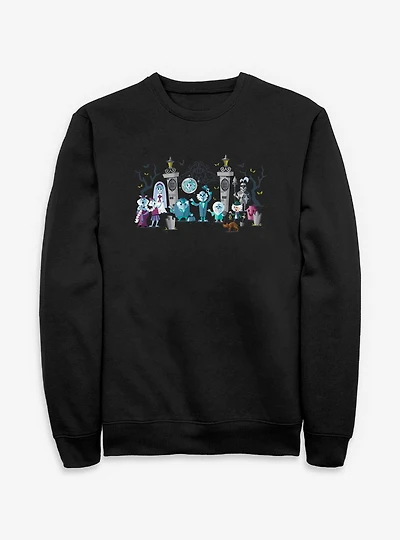 Disney Haunted Mansion Entrance Characters Sweatshirt