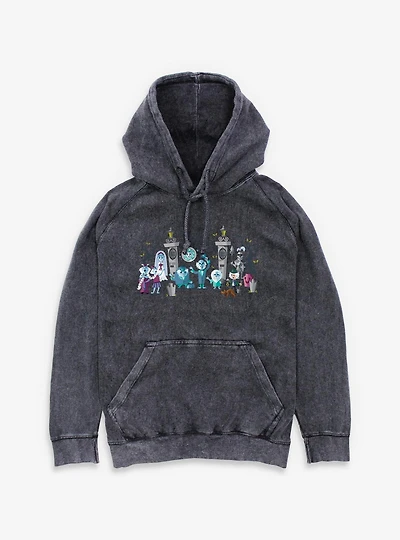 Disney Haunted Mansion Entrance Characters Mineral Wash Hoodie