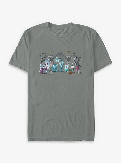 Disney Haunted Mansion Entrance Characters Garment Dye T-Shirt