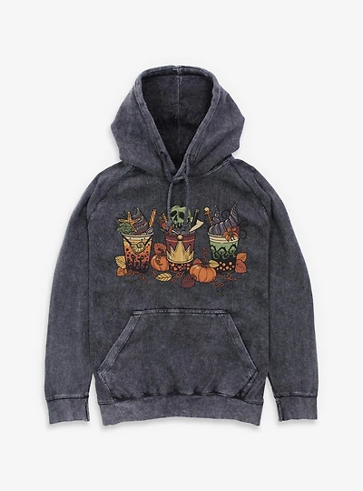 Disney Villains Villain Fall Drinks Mineral Wash Hoodie
