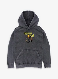 Disney Kingdom Hearts Greetings From Halloween Town Mineral Wash Hoodie