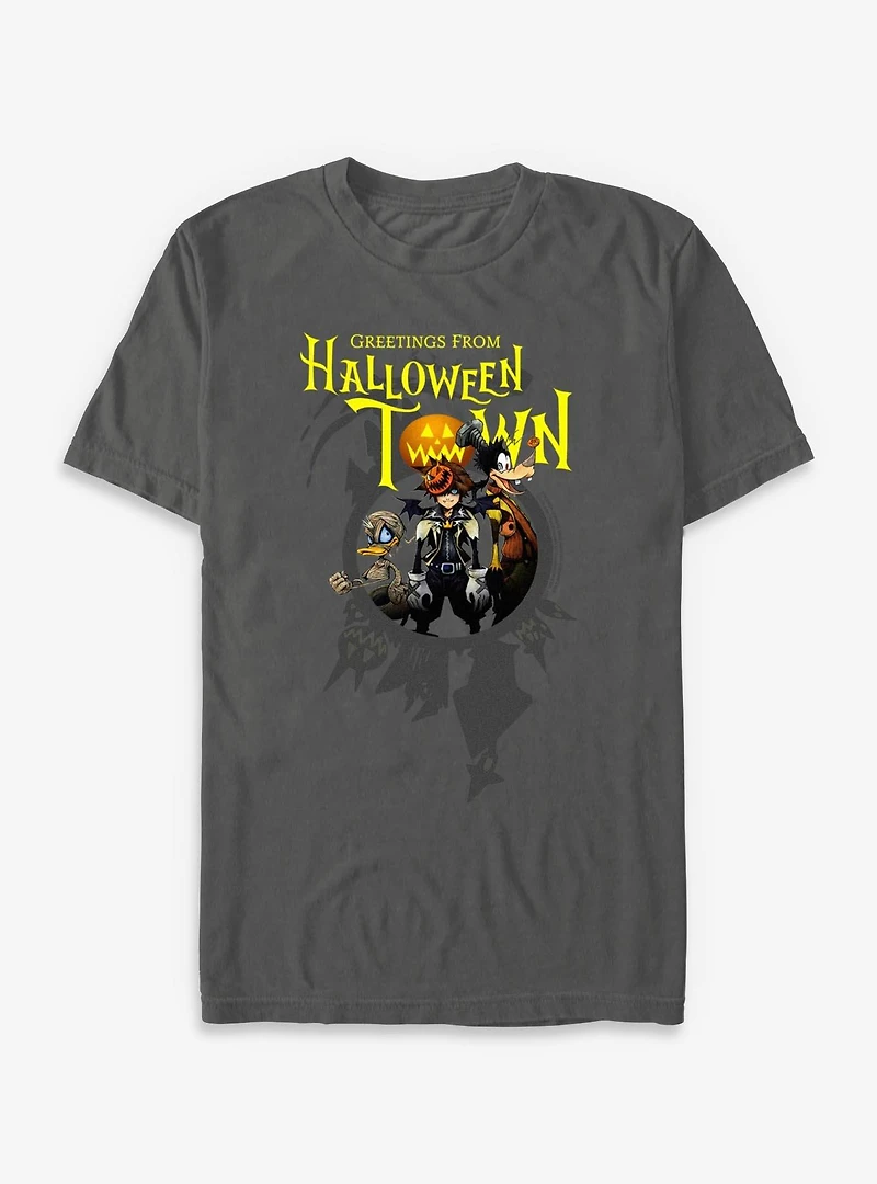 Disney Kingdom Hearts Greetings From Halloween Town Garment Dye T-Shirt