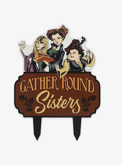 Disney Hocus Pocus Gather Round Sisters Metal Yard Stake