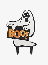 Boo Ghost Halloween Metal Yard Stake