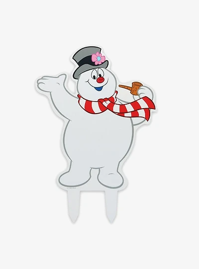 Frosty The Snowman Christmas Metal Yard Stake