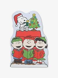 Peanuts Christmas Caroling Metal Sign