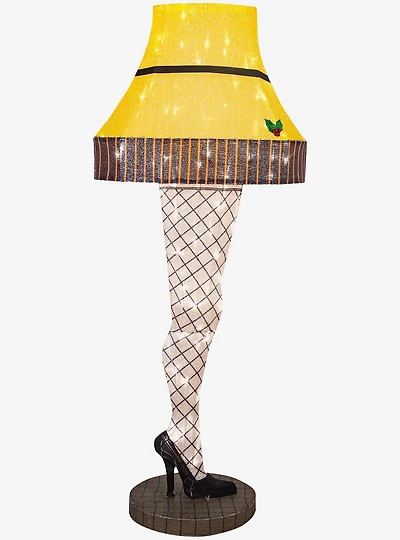 A Christmas Story Leg Lamp 3D Holiday Lighted Tinsel Sculpture