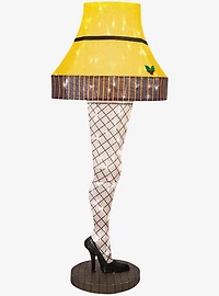 A Christmas Story Leg Lamp 3D Holiday Lighted Tinsel Sculpture