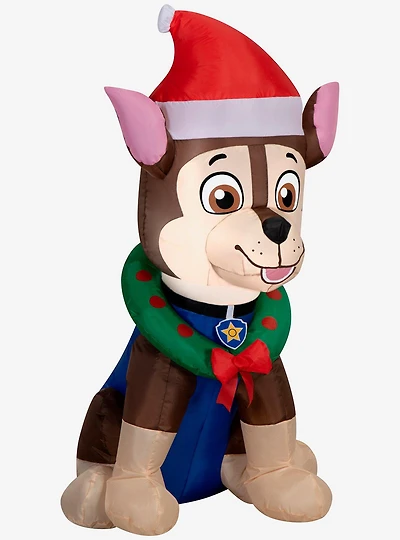 Paw Patrol Chase in Santa Hat Christmas Airblown Inflatable