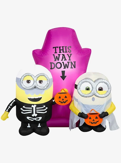 Minions Halloween Scene Airblown Inflatable