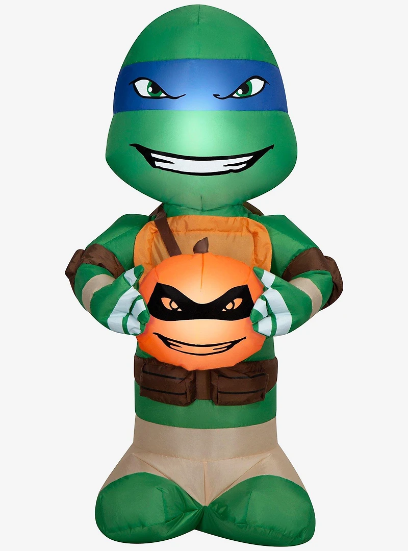 Teenage Mutant Ninja Turtles Big Head Leonardo with Pumpkin Airblown Inflatable