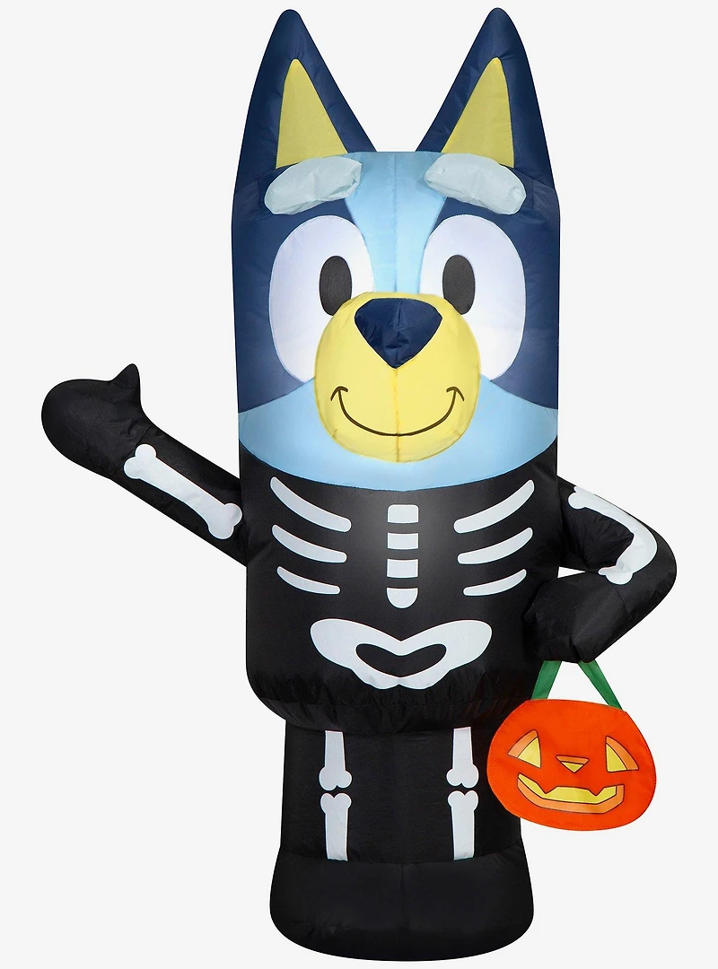 Bluey Skeleton Costume Airblown Inflatable