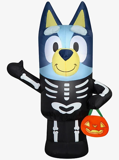 Bluey Skeleton Costume Airblown Inflatable