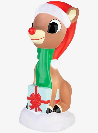 Rudolph the Red Nosed Reindeer Rudolph Lighted Blow Mold Decor