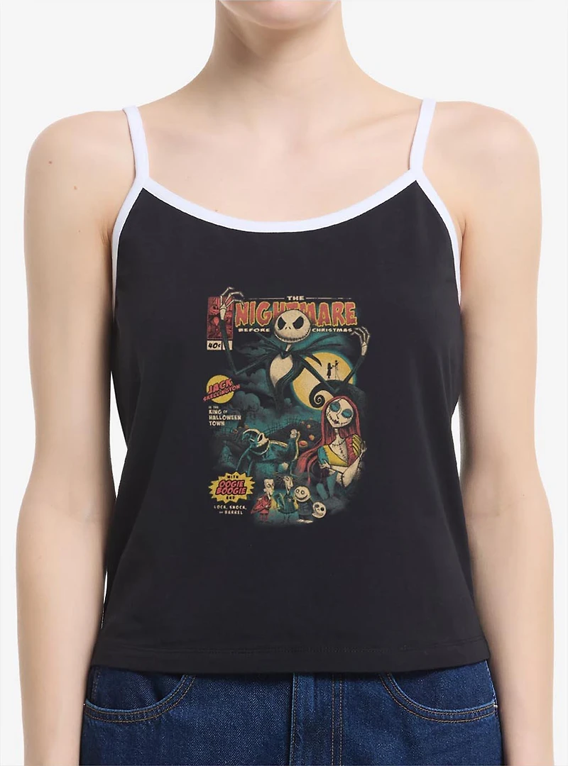 The Nightmare Before Christmas Comic Cover Style Womens Cami