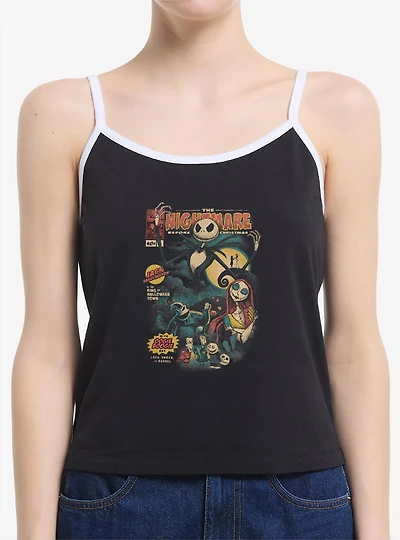 The Nightmare Before Christmas Comic Cover Style Womens Cami