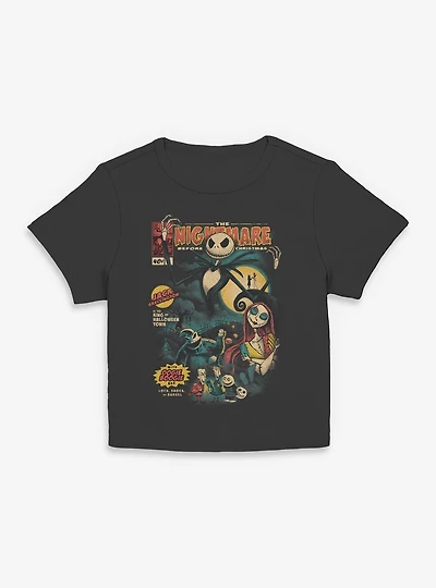 The Nightmare Before Christmas Comic Cover Style Women Baby T-Shirt