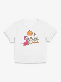 Disney Ducktales Huey Dewey Louie Trick Or Treating  Women Baby T-Shirt