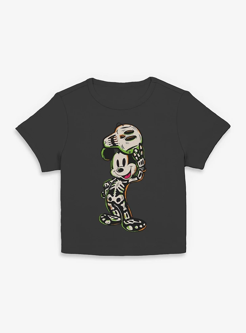 Disney Mickey Mouse Skeleton Women Baby T-Shirt