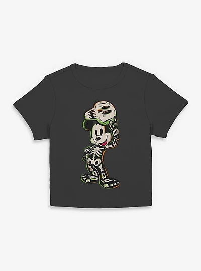 Disney Mickey Mouse Skeleton Women Baby T-Shirt
