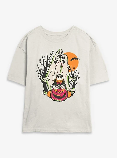 Disney Donald Duck Scared Womens Skimmer T-Shirt