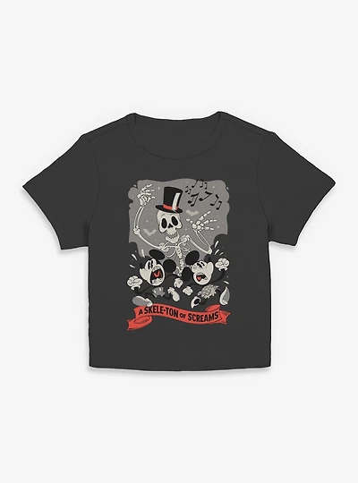 Disney Mickey Mouse A Skeleton Of Screams Women Baby T-Shirt