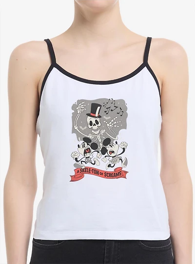 Disney Mickey Mouse A Skeleton Of Screams Womens Cami