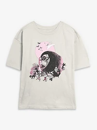The Nightmare Before Christmas Classic Scene Group Womens Skimmer T-Shirt
