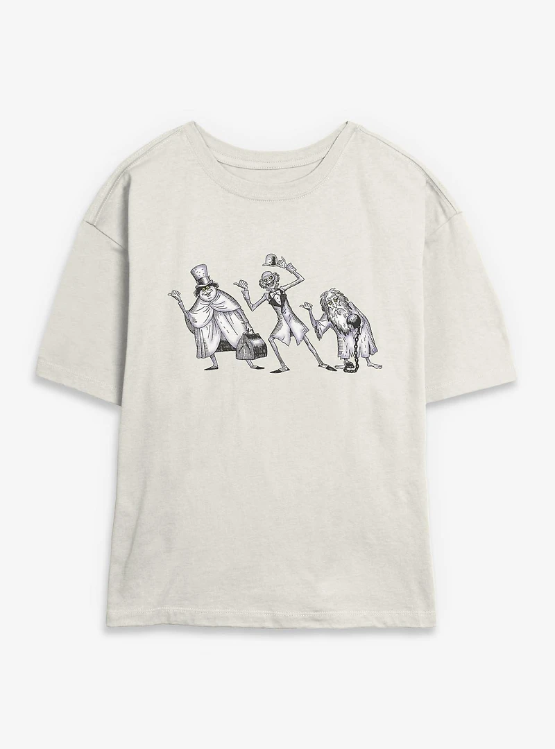Disney Haunted Mansion Hitchhiking Ghosts Womens Skimmer T-Shirt