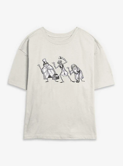 Disney Haunted Mansion Hitchhiking Ghosts Womens Skimmer T-Shirt
