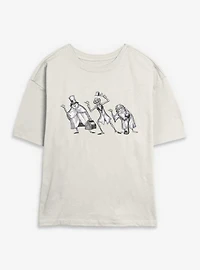 Disney Haunted Mansion Hitchhiking Ghosts Womens Skimmer T-Shirt