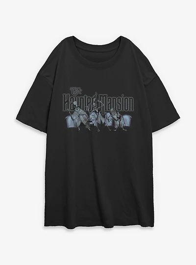 Disney Haunted Mansion Hitchhiking Ghosts Together Womens Oversized T-Shirt