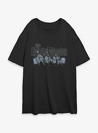 Disney Haunted Mansion Hitchhiking Ghosts Together Womens Oversized T-Shirt