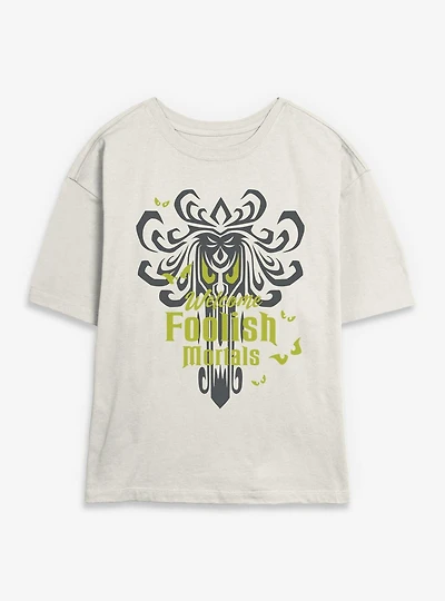 Disney Haunted Mansion Welcome Foolish Mortals Womens Skimmer T-Shirt