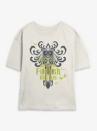 Disney Haunted Mansion Welcome Foolish Mortals Womens Skimmer T-Shirt